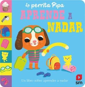 La perrita Pipa aprende a nadar